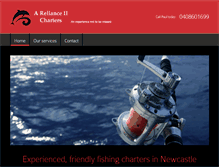 Tablet Screenshot of fishingtripsnewcastle.com.au